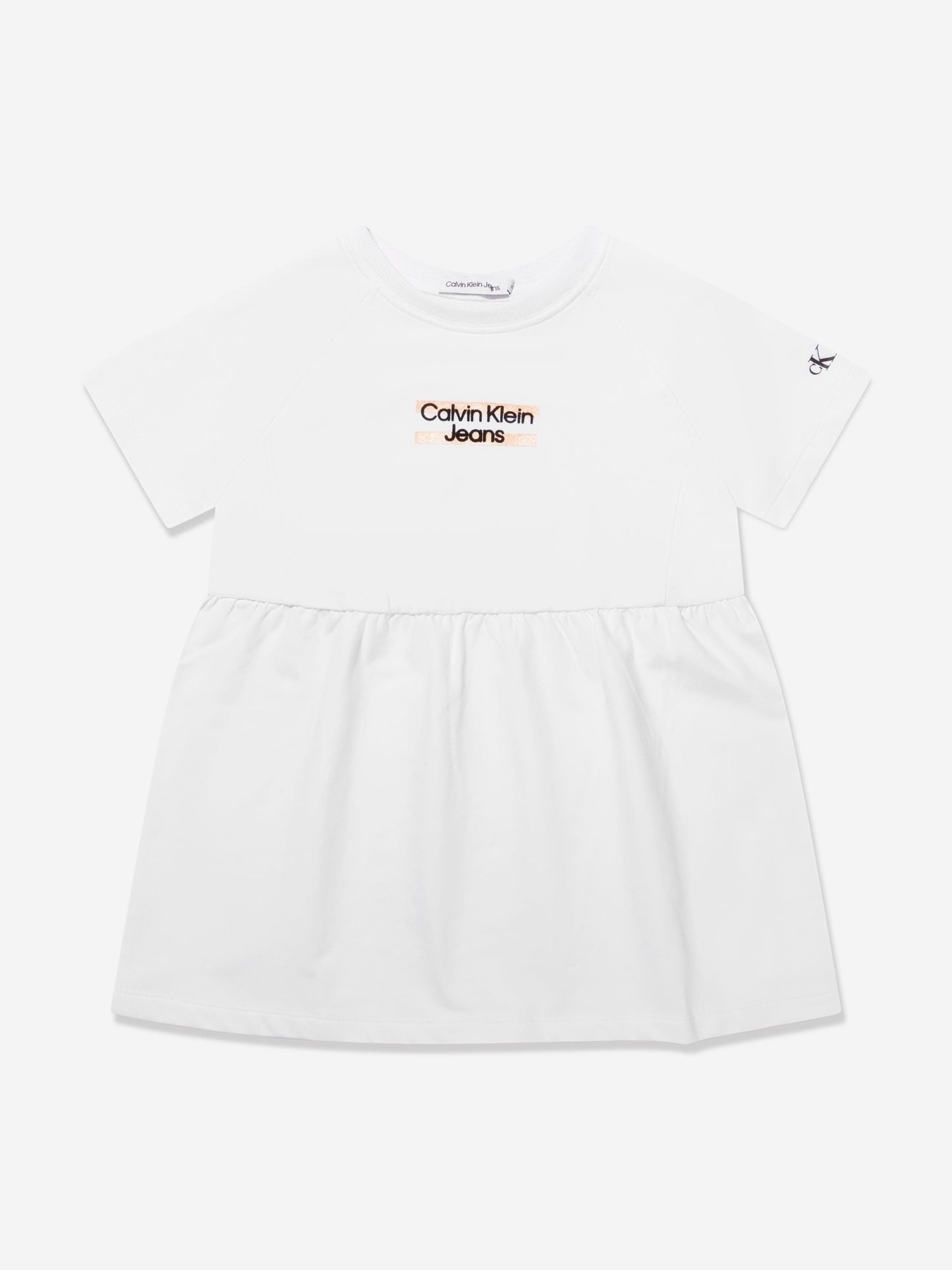 Calvin Klein Girls Hero Logo T-Shirt in White