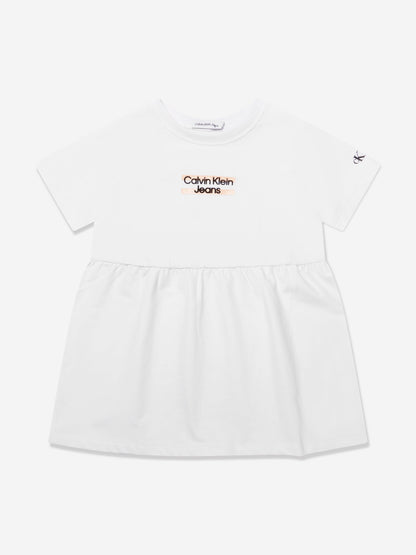 Calvin Klein Girls Hero Logo T-Shirt in White