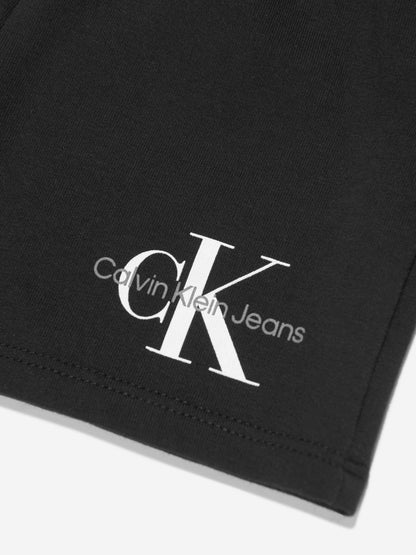 Calvin Klein 女婴黑色字母徽标短裤
