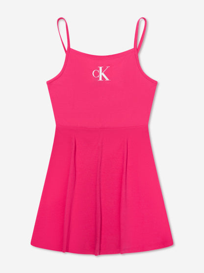 Calvin Klein Girls Beach Dress in Pink