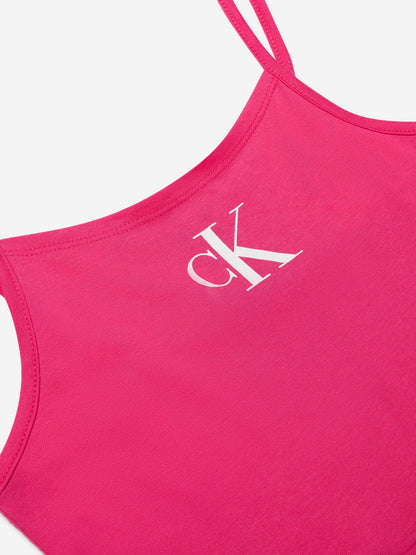 Calvin Klein Girls Beach Dress in Pink