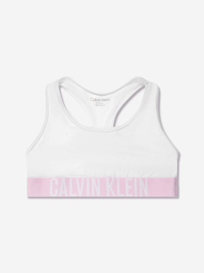 Calvin Klein Girls 3 Pack Bralette Set in White