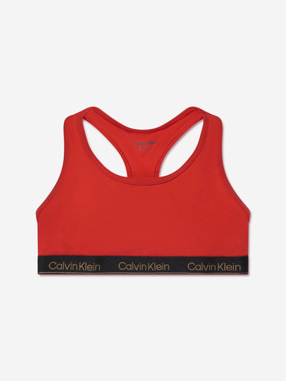 Calvin Klein Girls 2 Pack Bralette Set in Red