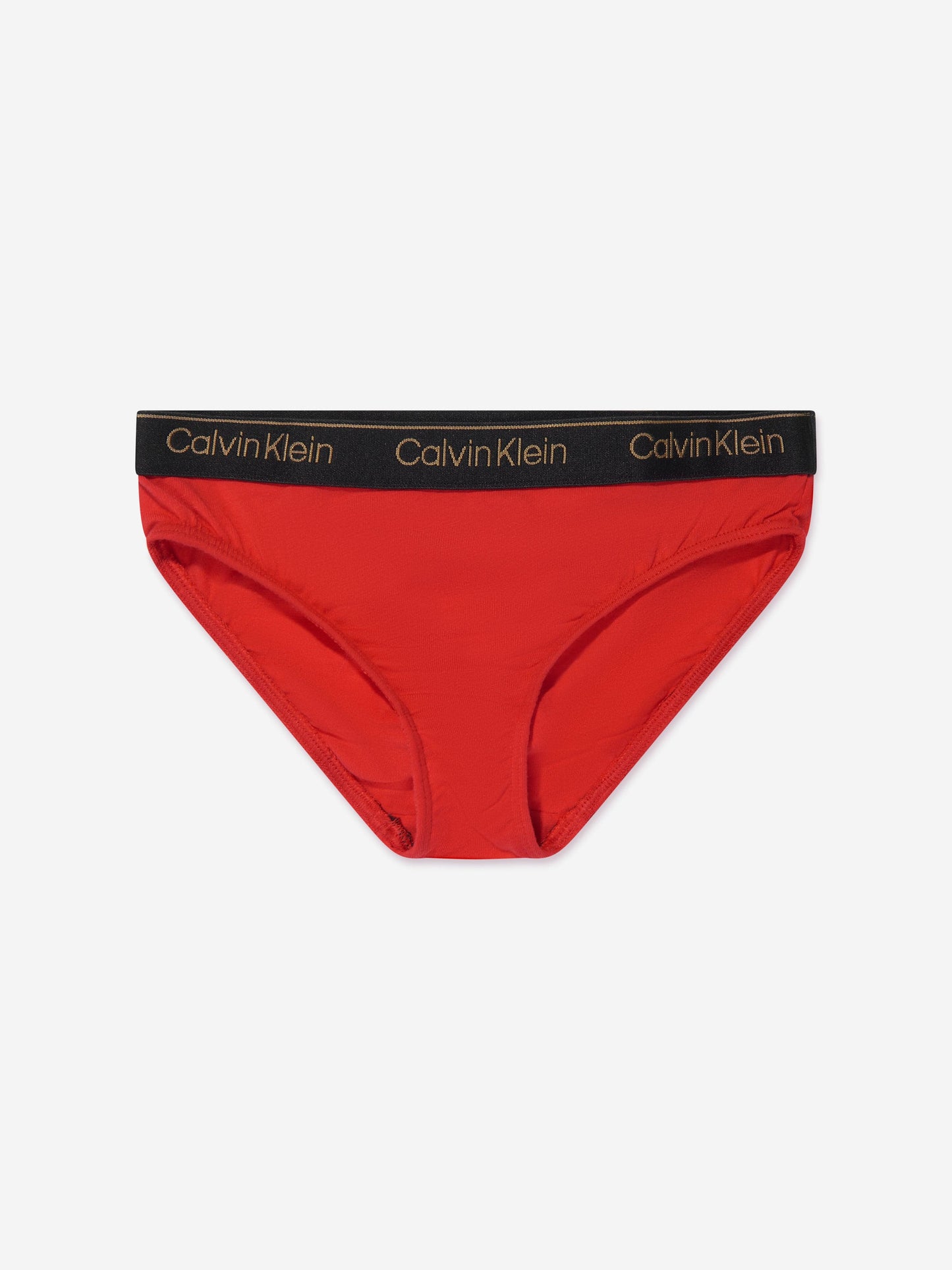 Calvin Klein Girls 5 Pack Bikini Briefs Set in Red