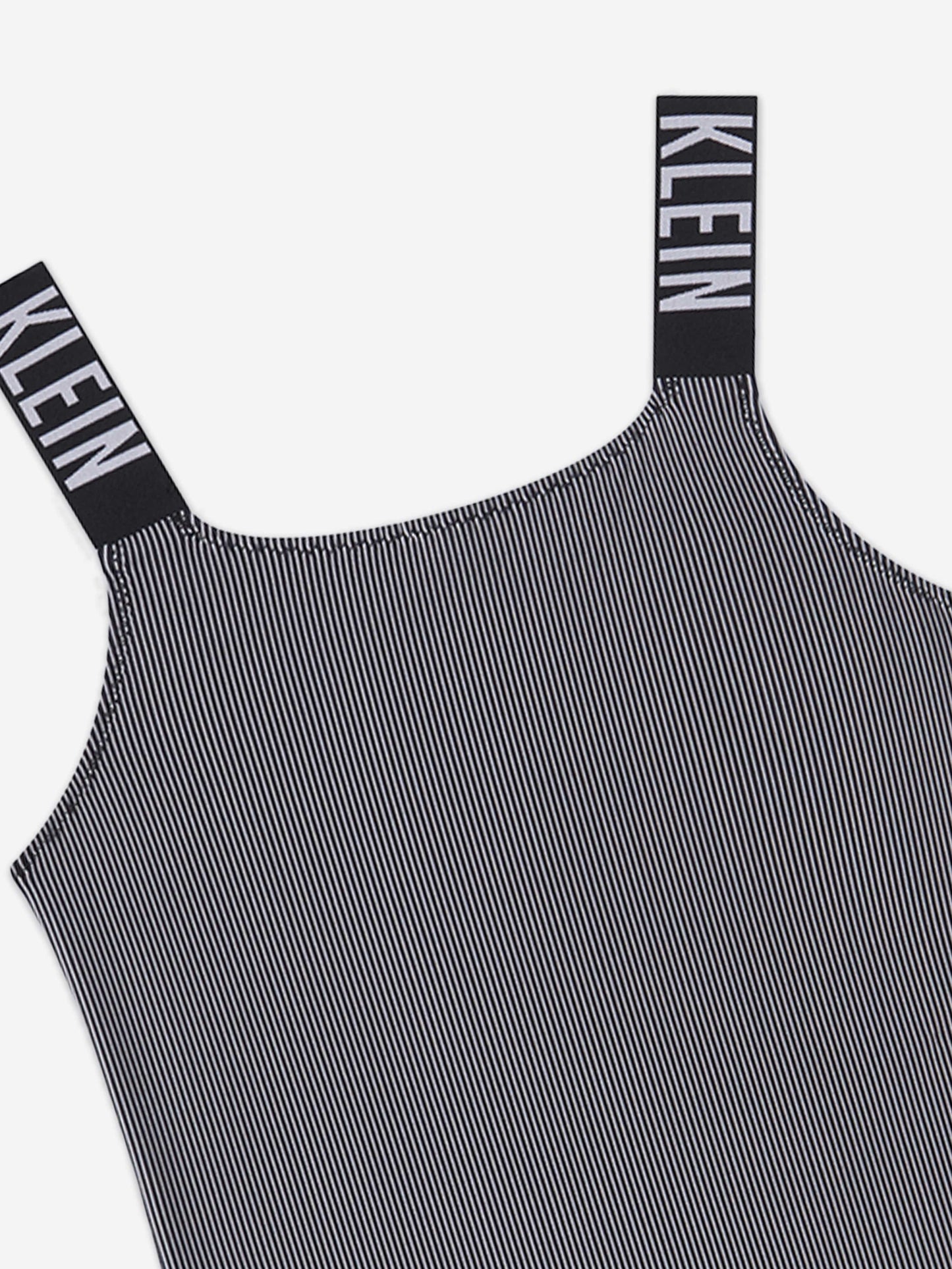 Calvin Klein Girls Logo Strap Swimsuit in Black