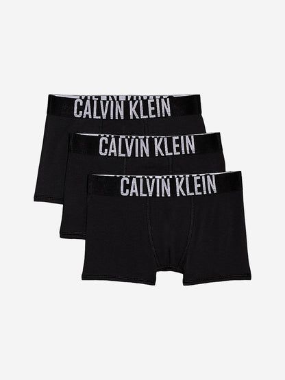 Calvin Klein Boys 3 Pack Boxer Shorts Set in Black