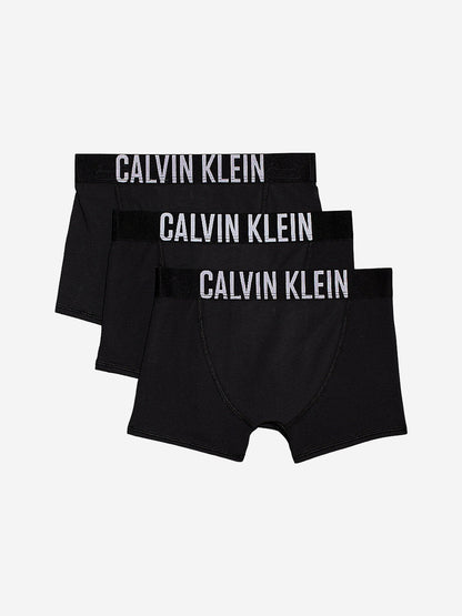 Calvin Klein Boys 3 Pack Boxer Shorts Set in Black