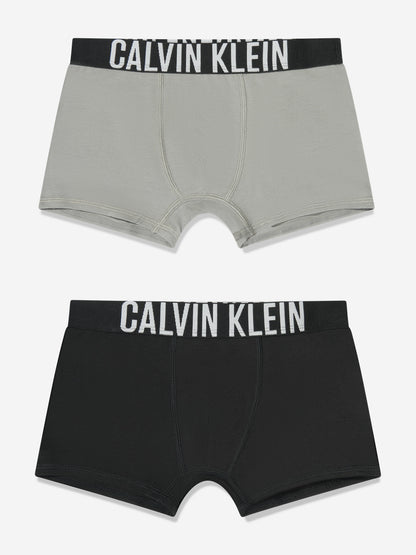 Calvin Klein Boys Boxer Shorts Set (2 Pack) in Grey