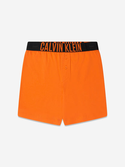 Calvin Klein Boys Short Pyjamas Set in Orange