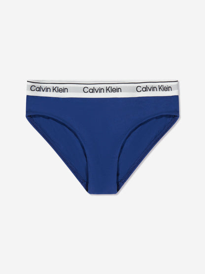 Calvin Klein Girls Bikini Knickers Set (5 Pack) in Lilac
