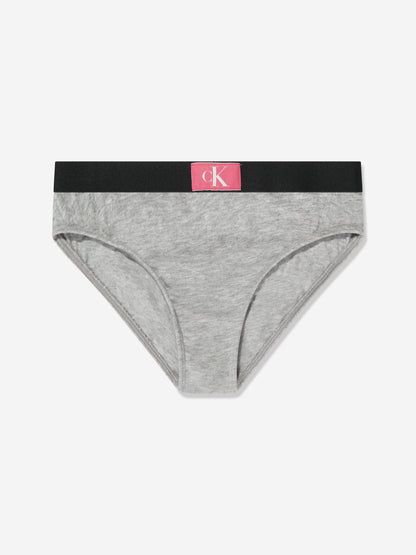 Calvin Klein Girls Bikini Knickers Set (3 Pack) in White