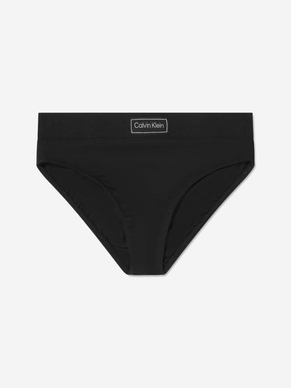 Calvin Klein Girls Bikini Knickers Set (2 Pack) in Black