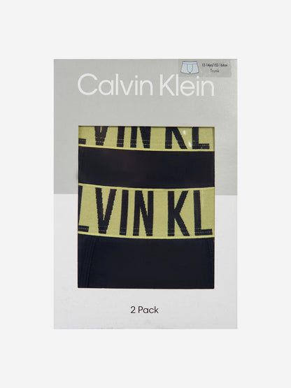 Calvin Klein 男童黑色两件套平角短裤