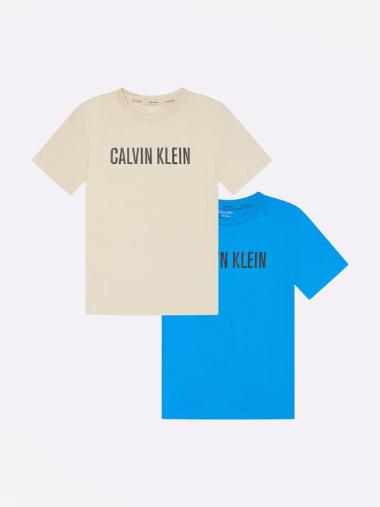 Calvin Klein 男童 2 件装 T 恤套装（多色）