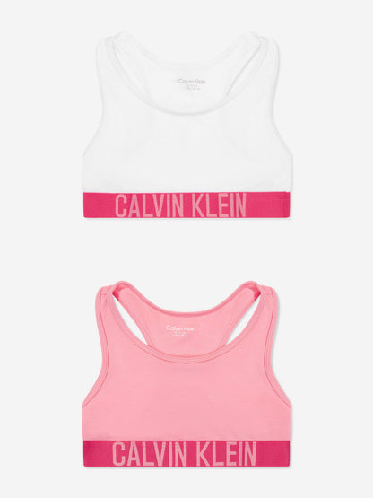 Calvin Klein Girls 2 Pack Bralette Set in Pink