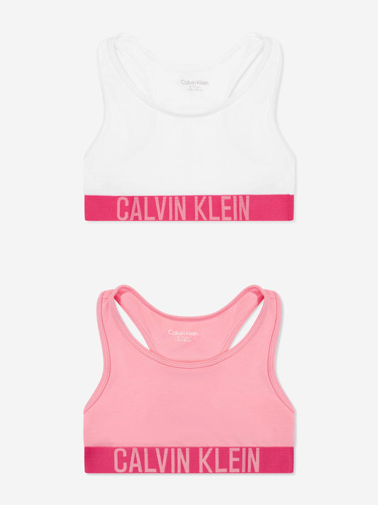 Calvin Klein Girls 2 Pack Bralette Set in Pink