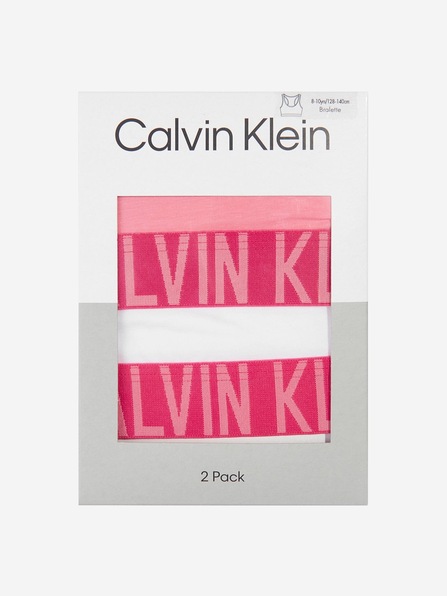 Calvin Klein Girls 2 Pack Bralette Set in Pink