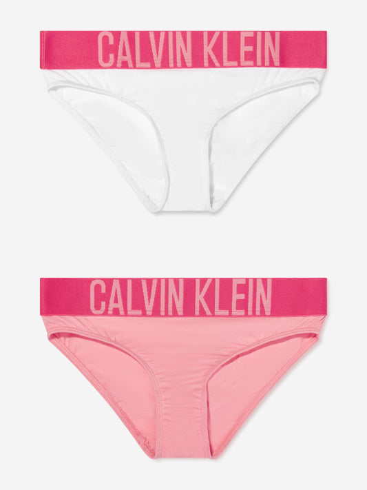 Calvin Klein Girls 2 Pack Bikini Knickers Set in Multicolour