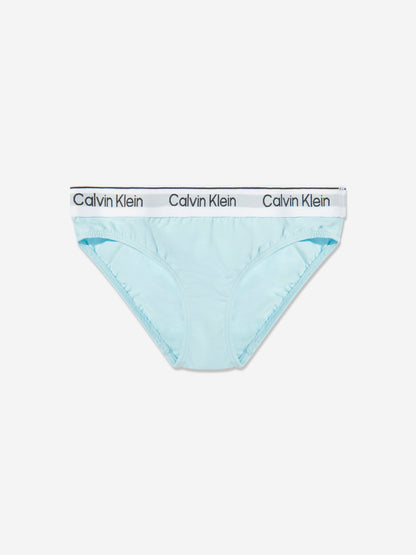 Calvin Klein Girls 2 Pack Bikini Knickers Set in Multicolour