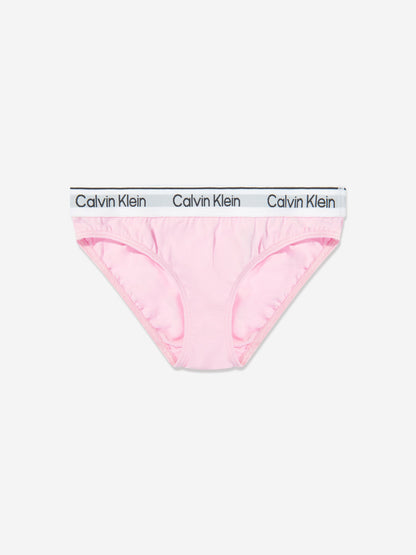 Calvin Klein Girls 2 Pack Bikini Knickers Set in Multicolour