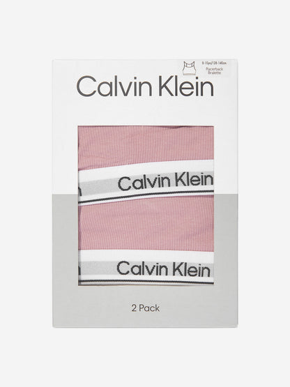 Calvin Klein 女童粉色背心式文胸套装