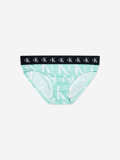 Calvin Klein Girls 3 Pack Bikini Knickers Set in Multicolour