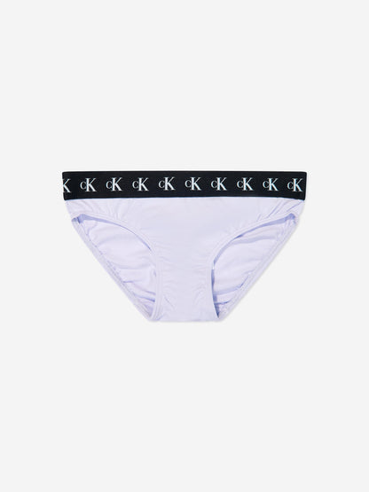 Calvin Klein Girls 3 Pack Bikini Knickers Set in Multicolour