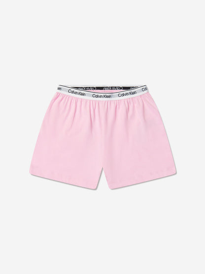 Calvin Klein Girls Short Pyjamas Set in Pink