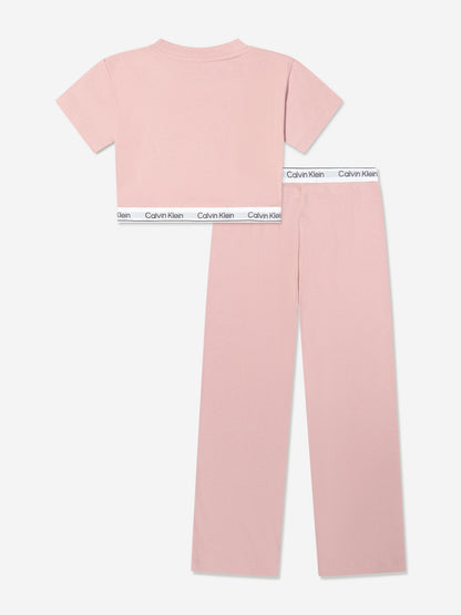 Calvin Klein Girls Pyjamas Set in Pink