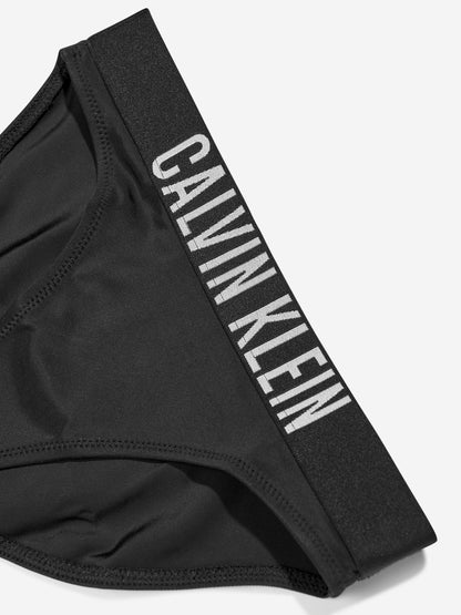 Calvin Klein Girls Triangle Bikini Set in Black