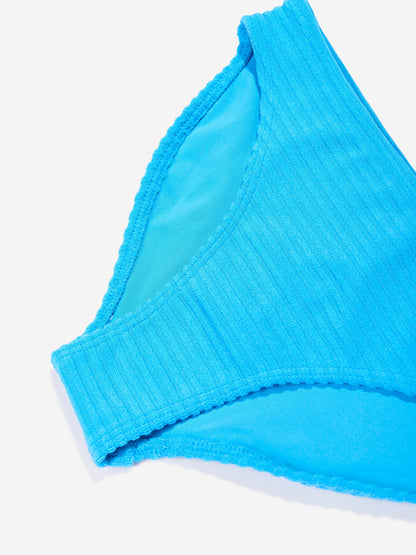 Calvin Klein Girls Bralette Bikini Set in Blue