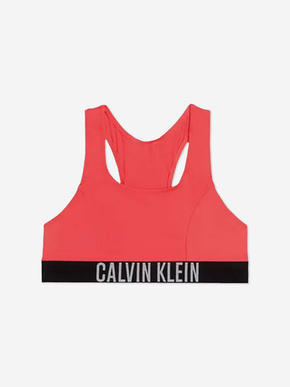 Calvin Klein Girls Bralette Bikini Set in Red