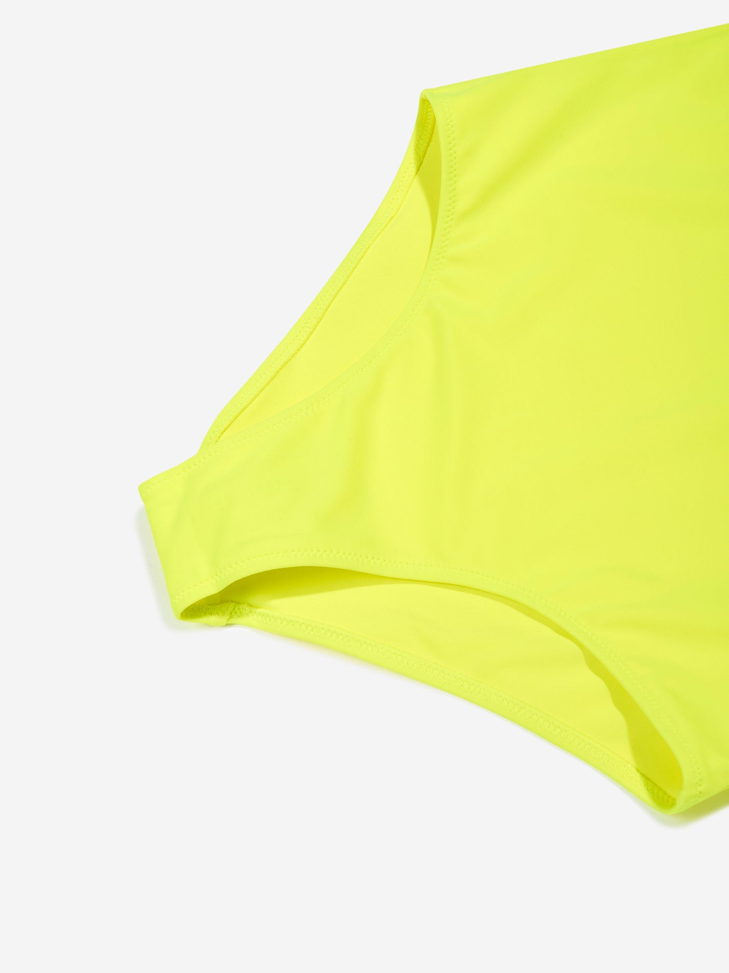 Calvin Klein Girls Logo Swimsuit in Black Yellow