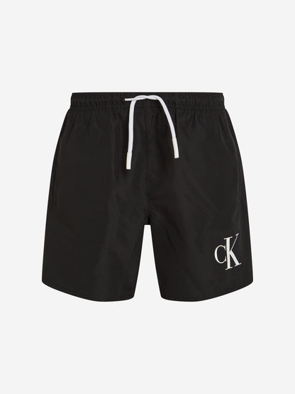 Boys Logo Swim Shorts in Black