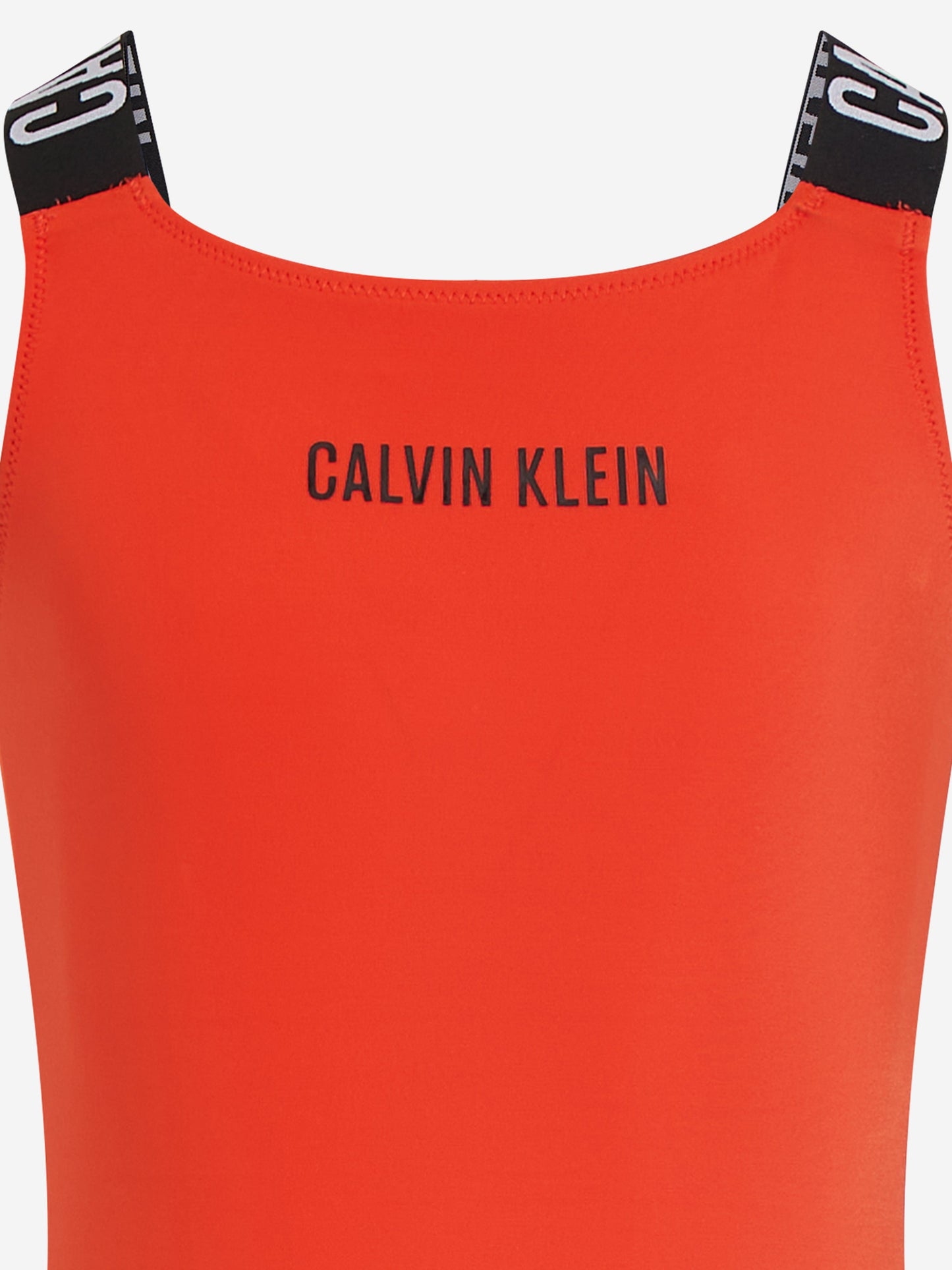 Girls Logo Swimsuit in Red