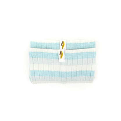 儿童蓝色条纹芭蕾舞护腿