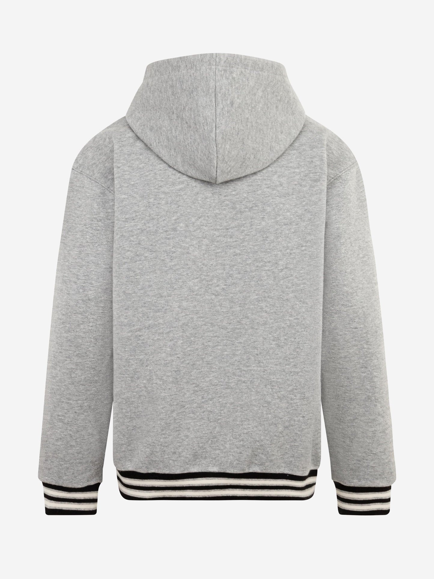 Boys Retro Varsity Hoodie in Grey