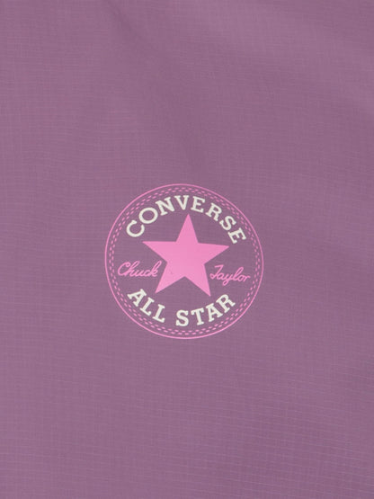 Converse 女童紫色连帽拉链风衣