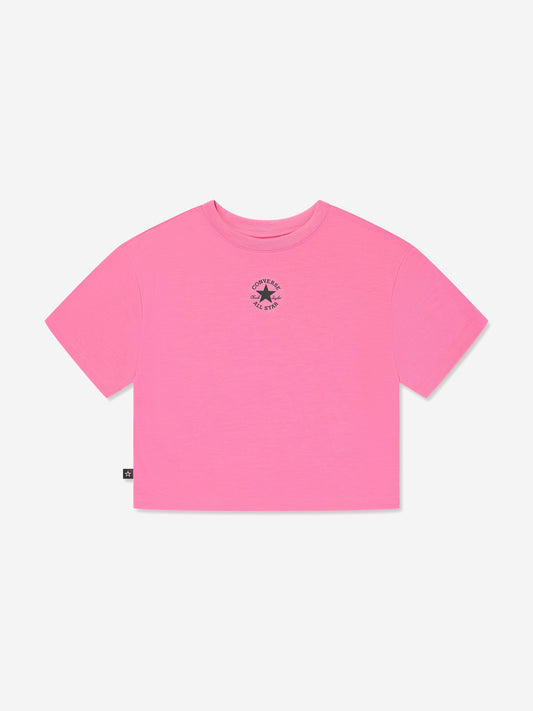 Converse 女童 Chuck Patch 宽松 T 恤（粉色）
