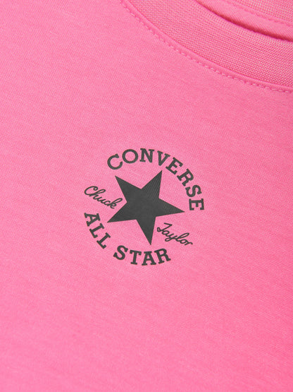 Converse 女童 Chuck Patch 宽松 T 恤（粉色）