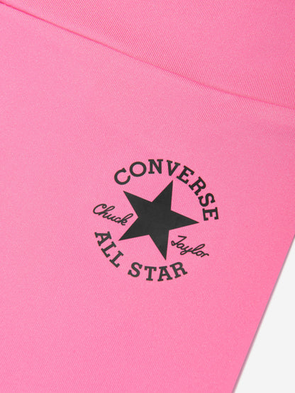 Converse 女童 Chuck Patch 高腰紧身裤（粉色）