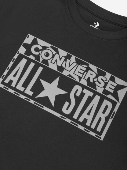 Converse 男童休闲宽松 T 恤（黑色）