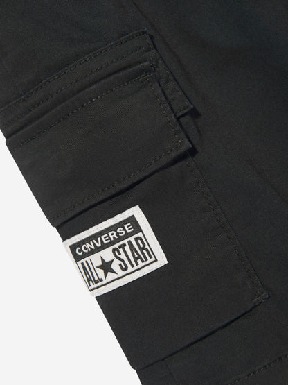 Converse 男童 Lifestyle 编织工装短裤（黑色）