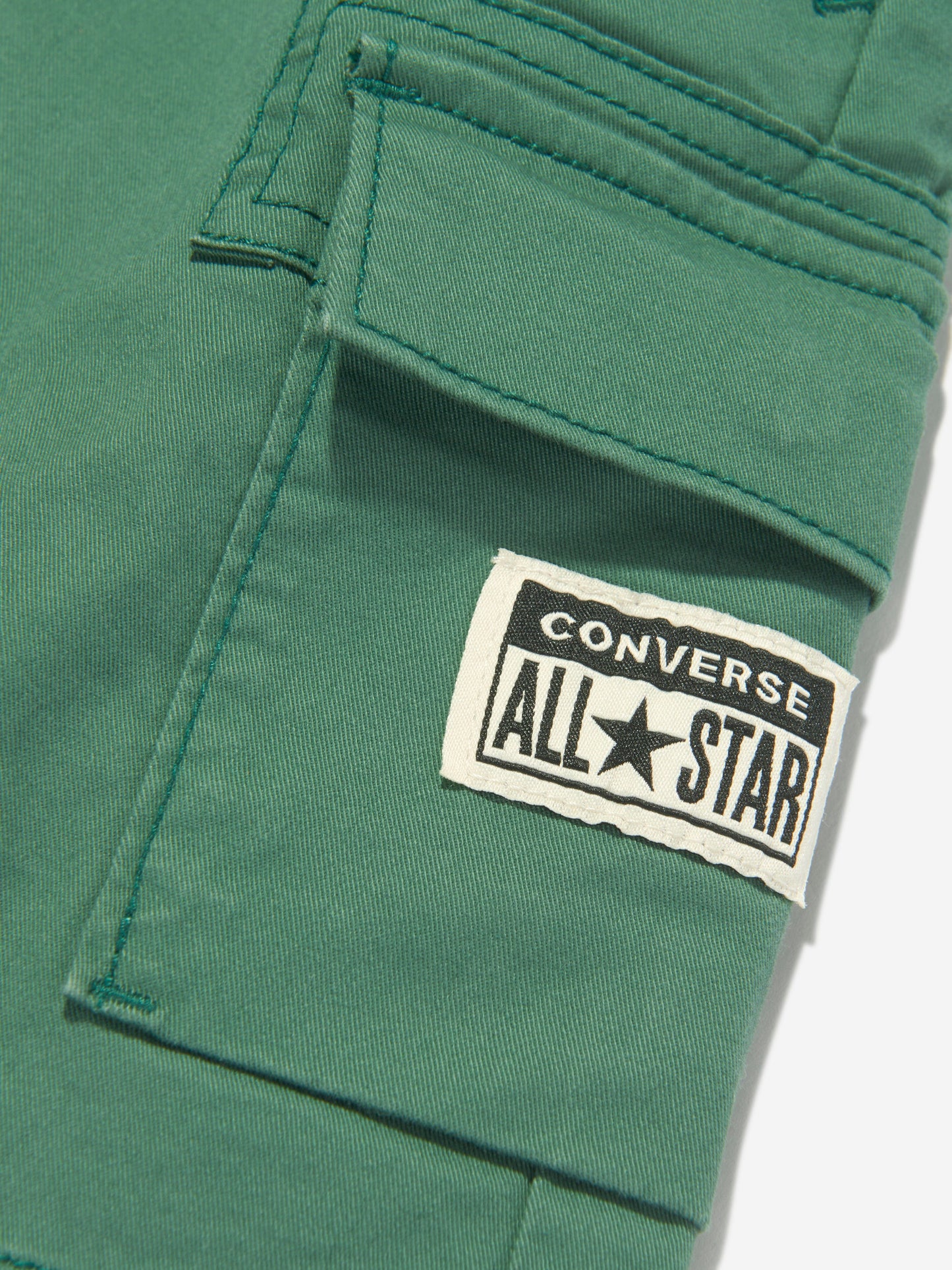 Converse 男童休闲梭织工装短裤（绿色）