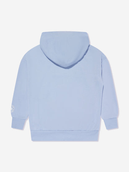 Converse 女童超大 Chuck Patch 蓝色连帽衫