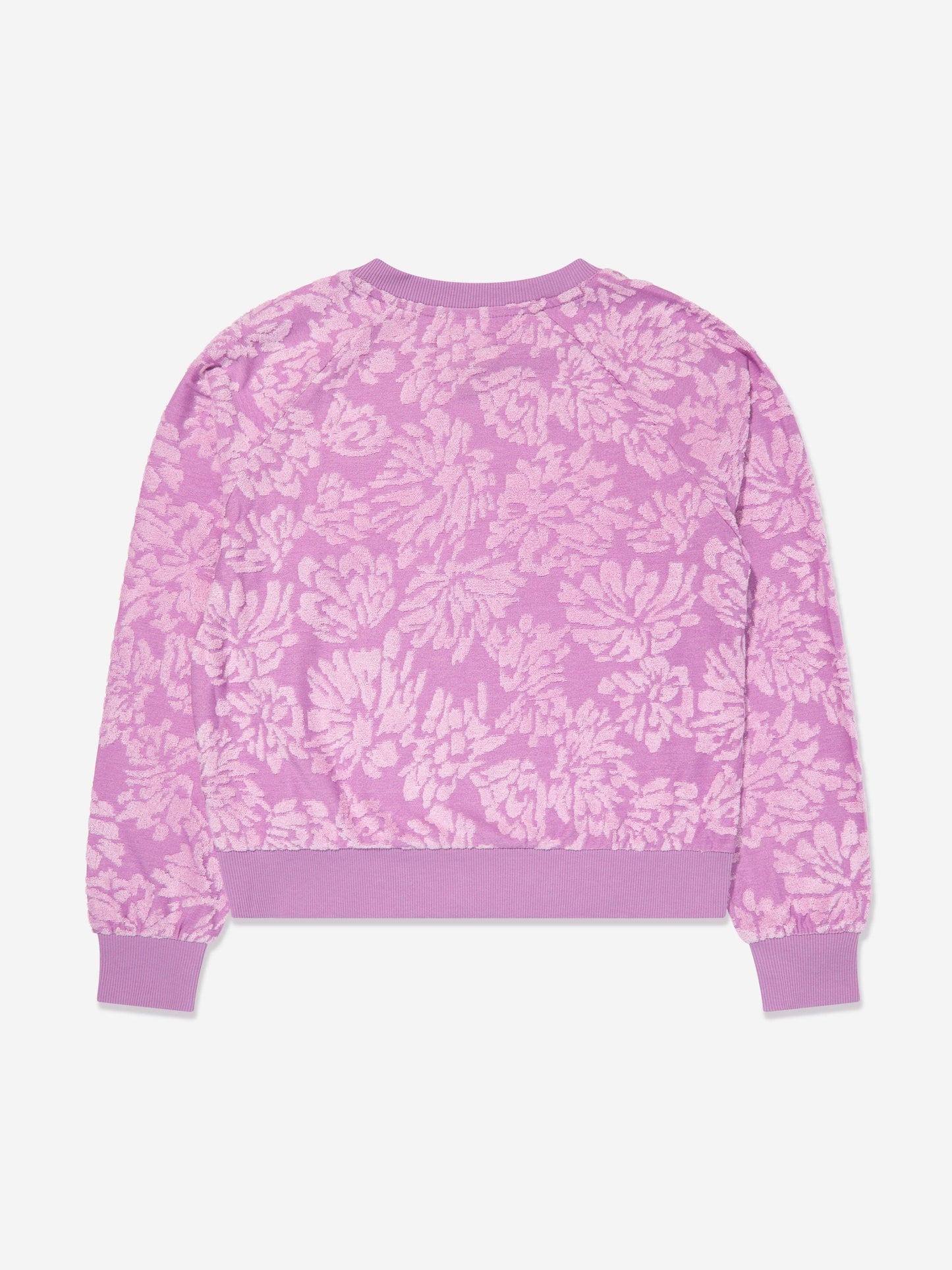 Converse 女童紫色花卉提花运动衫