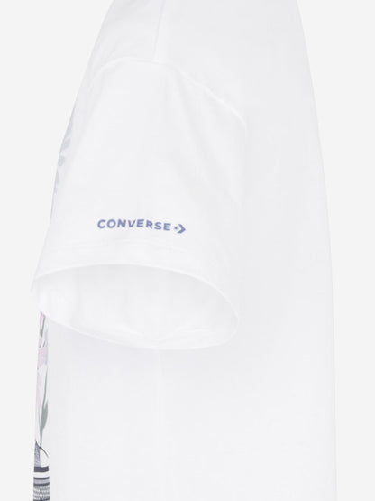 Converse 女童白色男友图案 T 恤