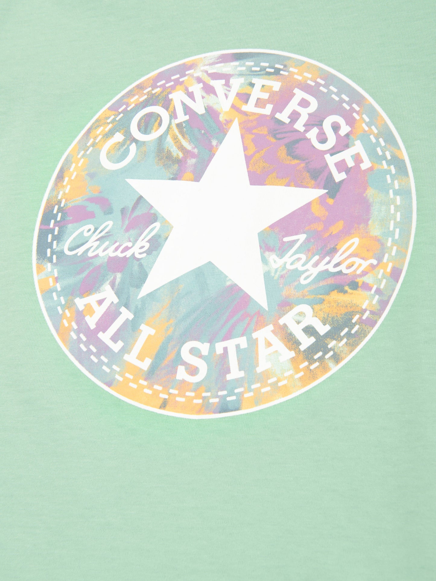 Converse 女童 Chuck Patch 图案 T 恤（绿色）