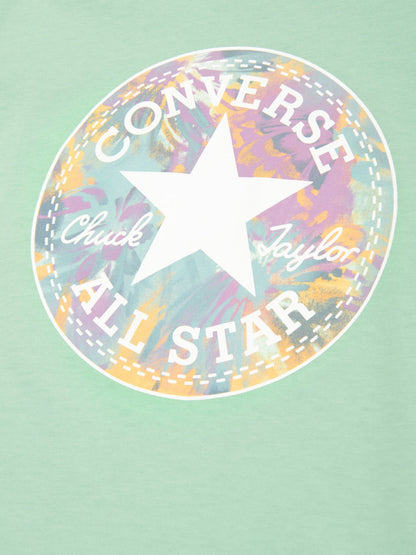 Converse 女童 Chuck Patch 图案 T 恤（绿色）