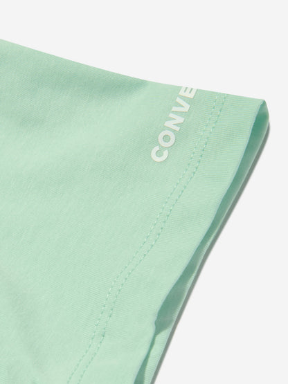 Converse 女童 Chuck Patch 图案 T 恤（绿色）